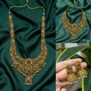 Big Necklace + Small Necklace + Earring- 3 Set